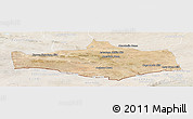 Satellite Panoramic Map of Omnogovi, lighten