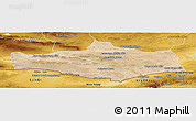 Satellite Panoramic Map of Omnogovi, physical outside