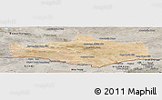 Satellite Panoramic Map of Omnogovi, semi-desaturated