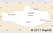 Classic Style Simple Map of Omnogovi, single color outside