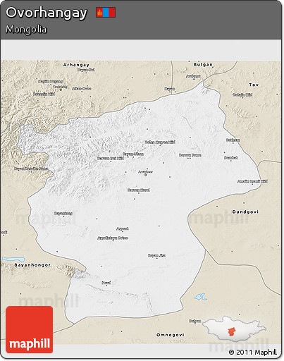 Classic Style 3D Map of Ovorhangay