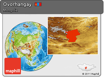 Physical Location Map of Ovorhangay