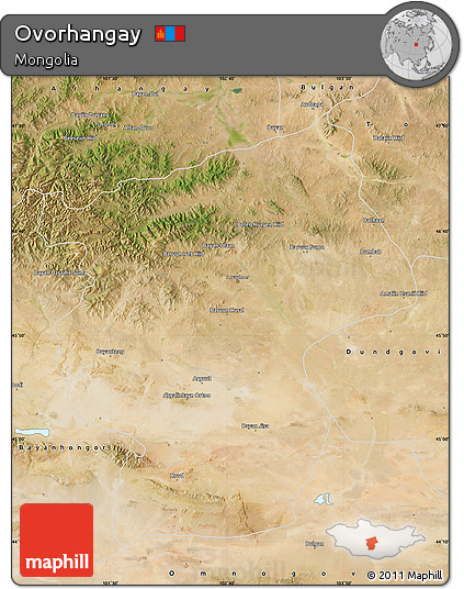 Satellite Map of Ovorhangay