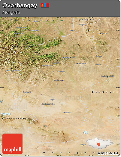 Satellite Map of Ovorhangay