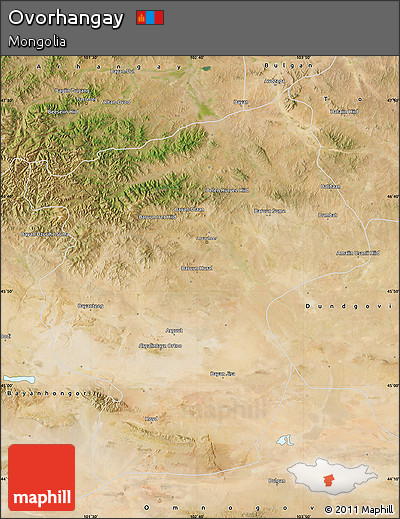 Satellite Map of Ovorhangay