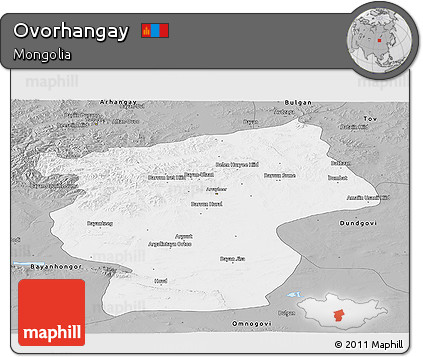 Gray Panoramic Map of Ovorhangay