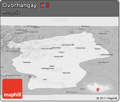 Gray Panoramic Map of Ovorhangay