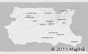 Gray 3D Map of Tov, single color outside