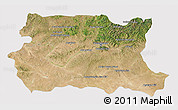 Satellite 3D Map of Tov, cropped outside