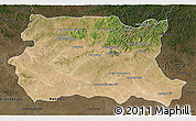 Satellite 3D Map of Tov, darken