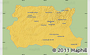 Savanna Style Map of Tov, single color outside