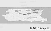 Gray Panoramic Map of Tov, single color outside