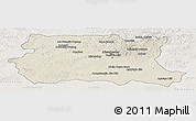 Shaded Relief Panoramic Map of Tov, lighten