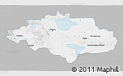 Gray 3D Map of Uvs, single color outside