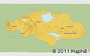 Savanna Style 3D Map of Uvs, single color outside