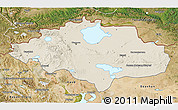 Shaded Relief 3D Map of Uvs, satellite outside