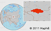 Gray Location Map of Uvs