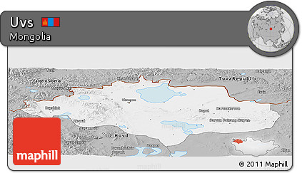 Gray Panoramic Map of Uvs