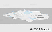 Gray Panoramic Map of Uvs, single color outside