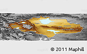Physical Panoramic Map of Uvs, desaturated