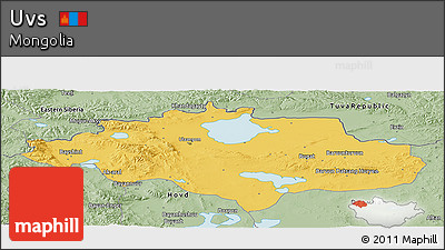 Savanna Style Panoramic Map of Uvs