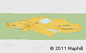Savanna Style Panoramic Map of Uvs, single color outside