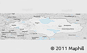 Silver Style Panoramic Map of Uvs