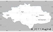 Gray Simple Map of Uvs, single color outside
