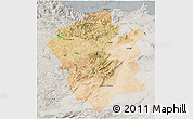 Satellite 3D Map of Centre Nord, lighten, semi-desaturated