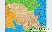 Satellite Map of Fes, political outside