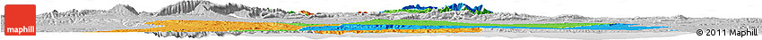 Political Horizon Map of Centre Nord, lighten, desaturated