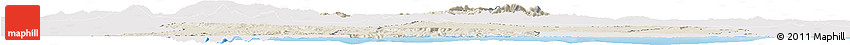 Shaded Relief Horizon Map of Centre Nord, single color outside