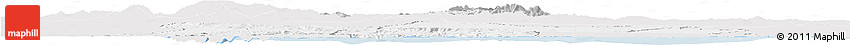 Silver Style Horizon Map of Centre Nord, single color outside