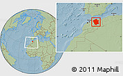 Savanna Style Location Map of Centre Nord, within the entire country, hill shading