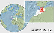 Savanna Style Location Map of Centre Nord, highlighted country, within the entire country, hill shading