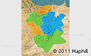 Political Map of Centre Nord, satellite outside