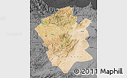 Satellite Map of Centre Nord, darken, desaturated