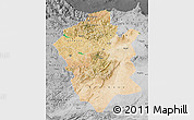 Satellite Map of Centre Nord, desaturated