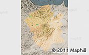Satellite Map of Centre Nord, semi-desaturated
