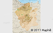 Satellite Map of Centre Nord, shaded relief outside