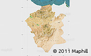 Satellite Map of Centre Nord, single color outside