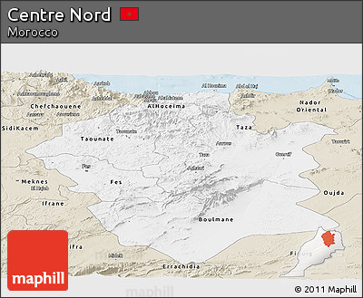 Classic Style Panoramic Map of Centre Nord