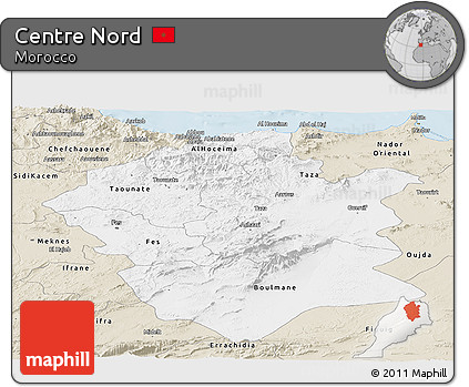 Classic Style Panoramic Map of Centre Nord