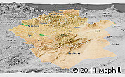 Satellite Panoramic Map of Centre Nord, desaturated