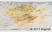 Satellite Panoramic Map of Centre Nord, lighten, semi-desaturated