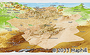 Satellite Panoramic Map of Centre Nord, physical outside