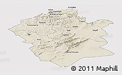 Shaded Relief Panoramic Map of Centre Nord, cropped outside