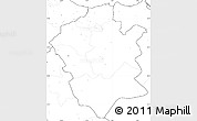 Blank Simple Map of Centre Nord, no labels