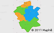 Political Simple Map of Centre Nord, cropped outside