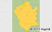 Savanna Style Simple Map of Centre Nord, cropped outside